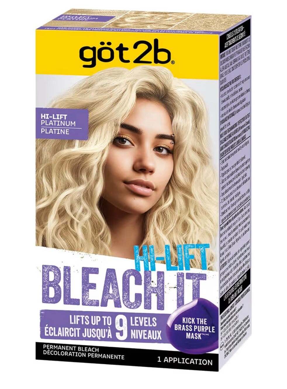 New Box Got2b Bleach It Hi-Lift Platinum (K75)